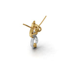 Avarta Jewellery Dual Tone Gold Lab Diamond Pendant