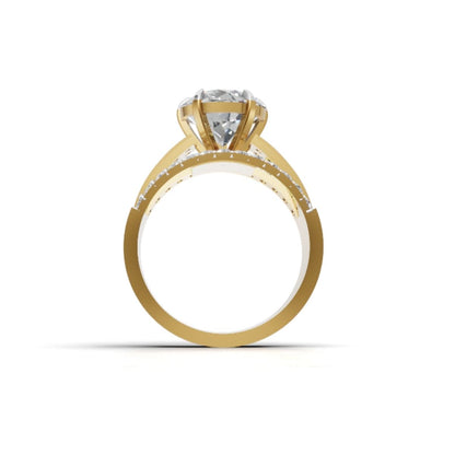 Avarta Jewellery Gold 3 Carat Solitaire Diamond Ring