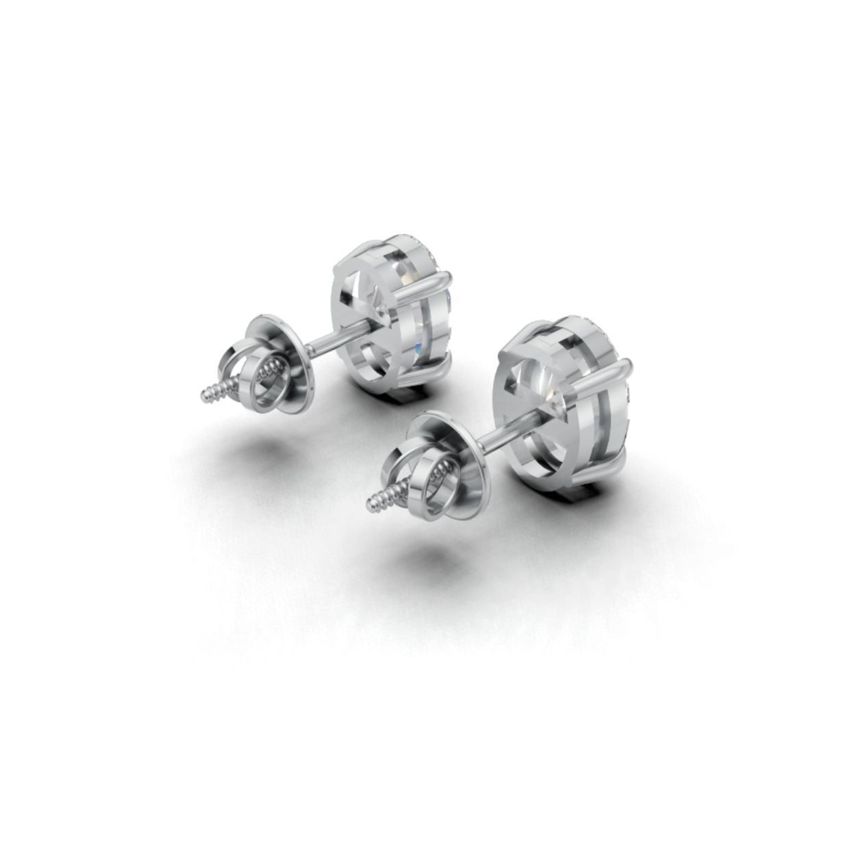 1.75 Carat Each Oval Lab Diamond Solitaires | 9K, 14K, 18K