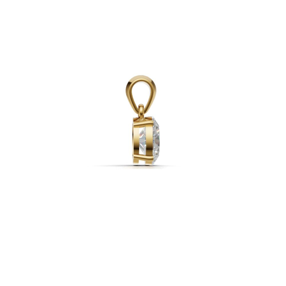 1.75 Carat Oval Lab Diamond Solitaire Pendant | 9K, 14K, 18K