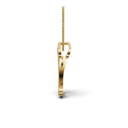 Avarta Cat Pendant in Gold with Diamonds | Cute & Elegant Design