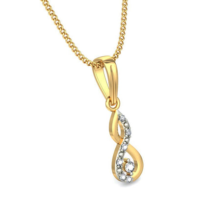 Avarta Jewellery Infinity Pendant With Lab Grown Diamond