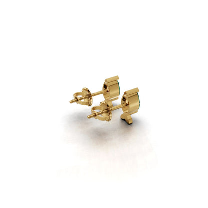 New Arrival Avarta Gold Marine Emerald Earrings for Kids – Elegant and Ethical Birthstone Jewelry