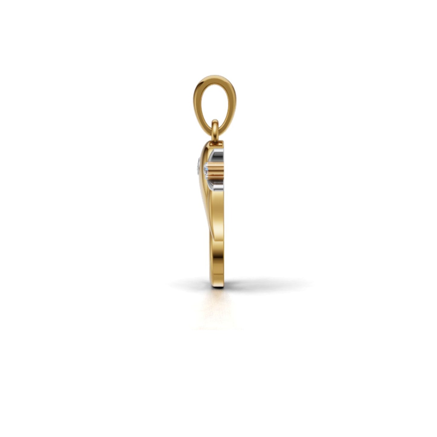 Avarta Adore Gold Diamond Om Ganesh Pendant