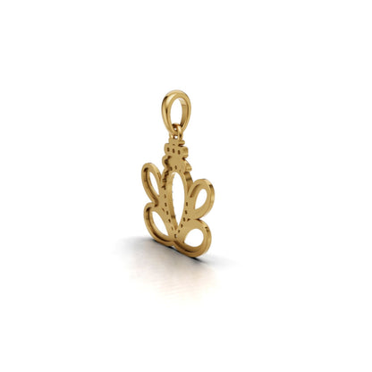 Avarta Gothic Gold Diamond Ganesh Pendant