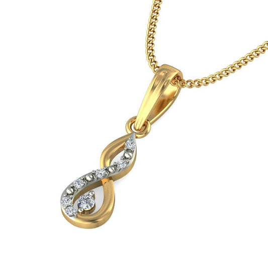 Avarta Jewellery Infinity Pendant With Lab Grown Diamond