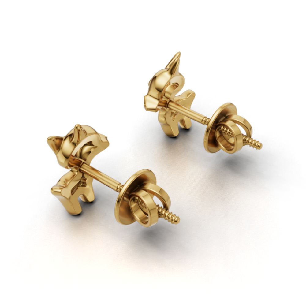 Cute Sheep Stud Earrings | Gold Plated 925 Silver Lamb Earrings | Kawaii Animal Jewelry Gift