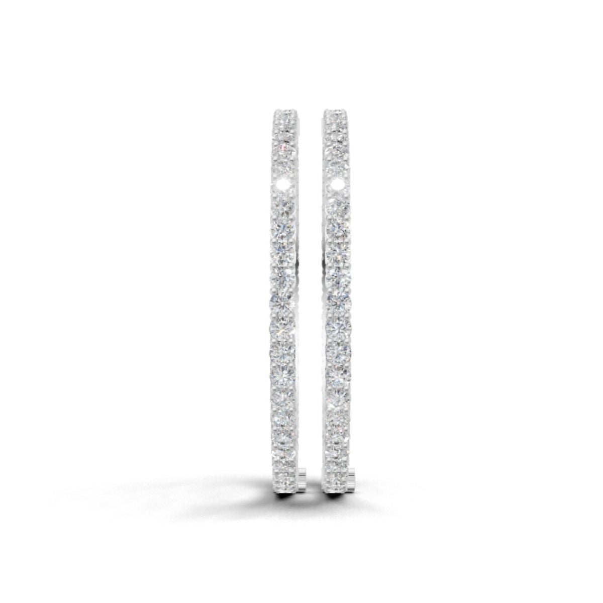 Avarta Jewellery Sterling Silver 15 Cents Each Openable Line Diamond Bangle