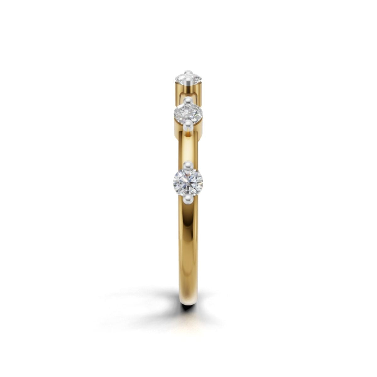 Avarta Trending Gold Minimalistic Eternity Band with Certified Lab Diamonds – Elegant & Timeless Design