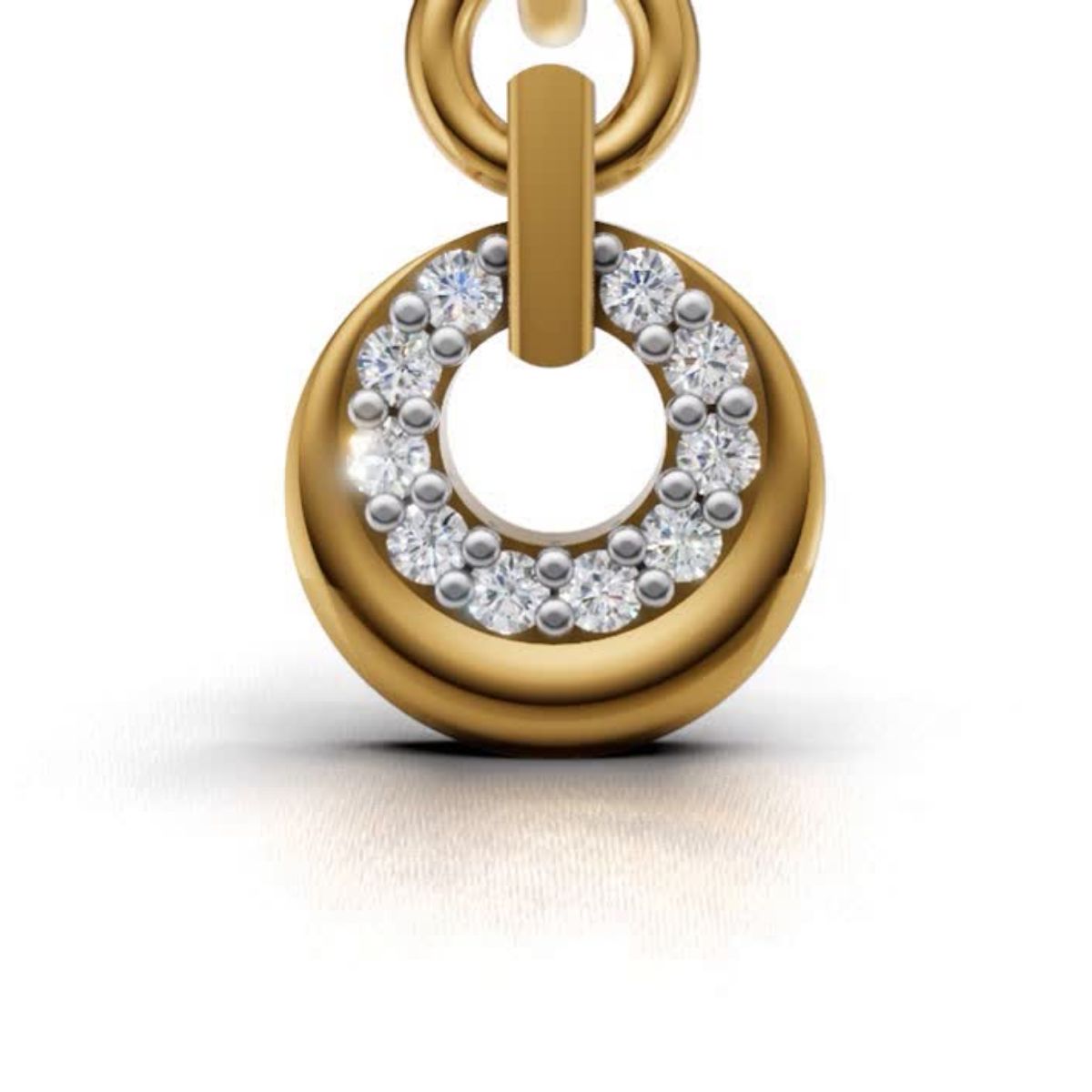Avarta Trending Gold Dangler Earrings with Lab Grown Diamonds – Elegant Lightweight Designer Jewelry