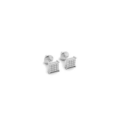 Avarta White Gold Unisex Lab-Grown Diamond Stud Earrings – Sustainable Luxury for All