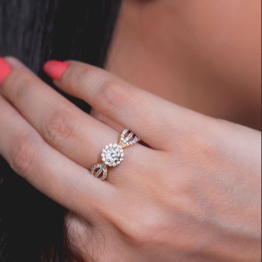 Avarta Glamour Gold Lab Diamond Ring