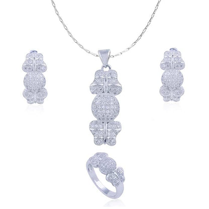 Avarta Jewellery Sterling Silver Butterfly Pendant Set With Chain