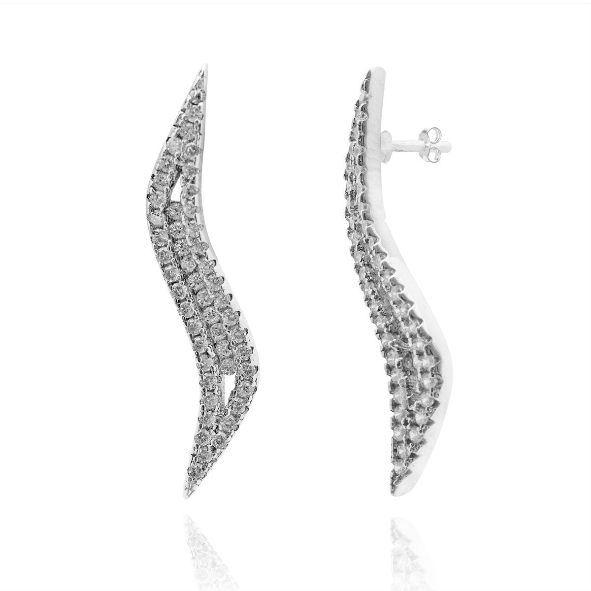 Avarta Sterling Silver American Diamond Pendant Set For Girls &amp; Women