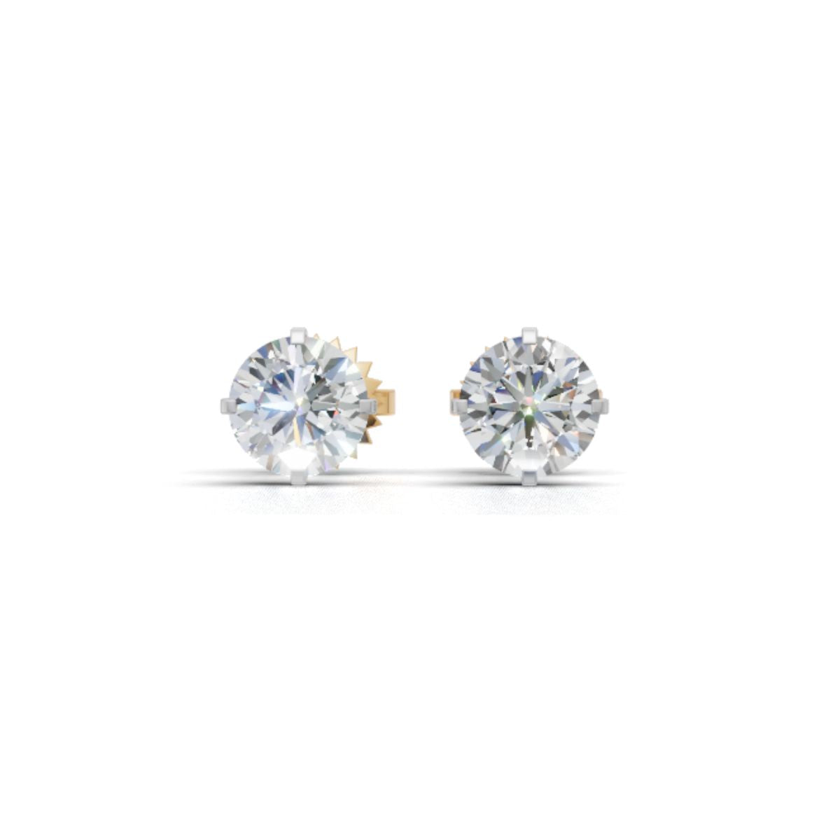 Trending 14K & 18K Gold 25 Cents Each Lab Grown Diamond Solitaire Stud Earring by Avarta Jewellery