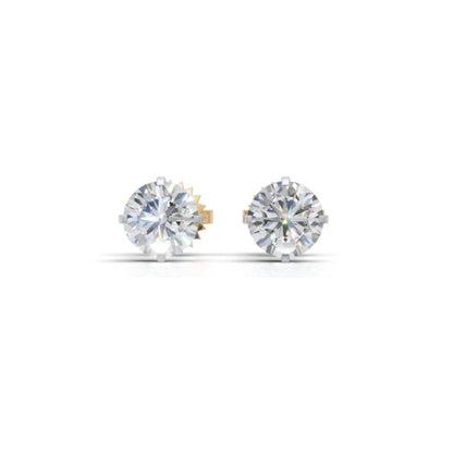 Trending 14K & 18K Gold 25 Cents Each Lab Grown Diamond Solitaire Stud Earring by Avarta Jewellery