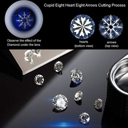 Avarta 92.5 Sterling Silver 0.80 Carat Solitaire Engagement Ring For Girls & Women
