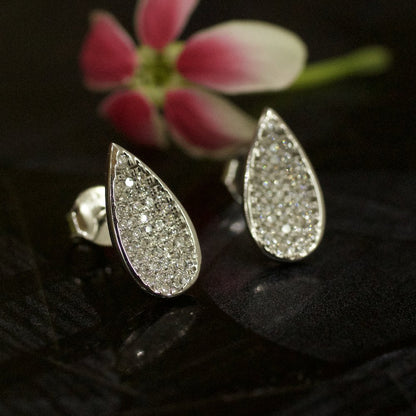 Avarta Jewellery 925 Sterling Silver Stud Earring With Cubic Zirconia For Women & Girls