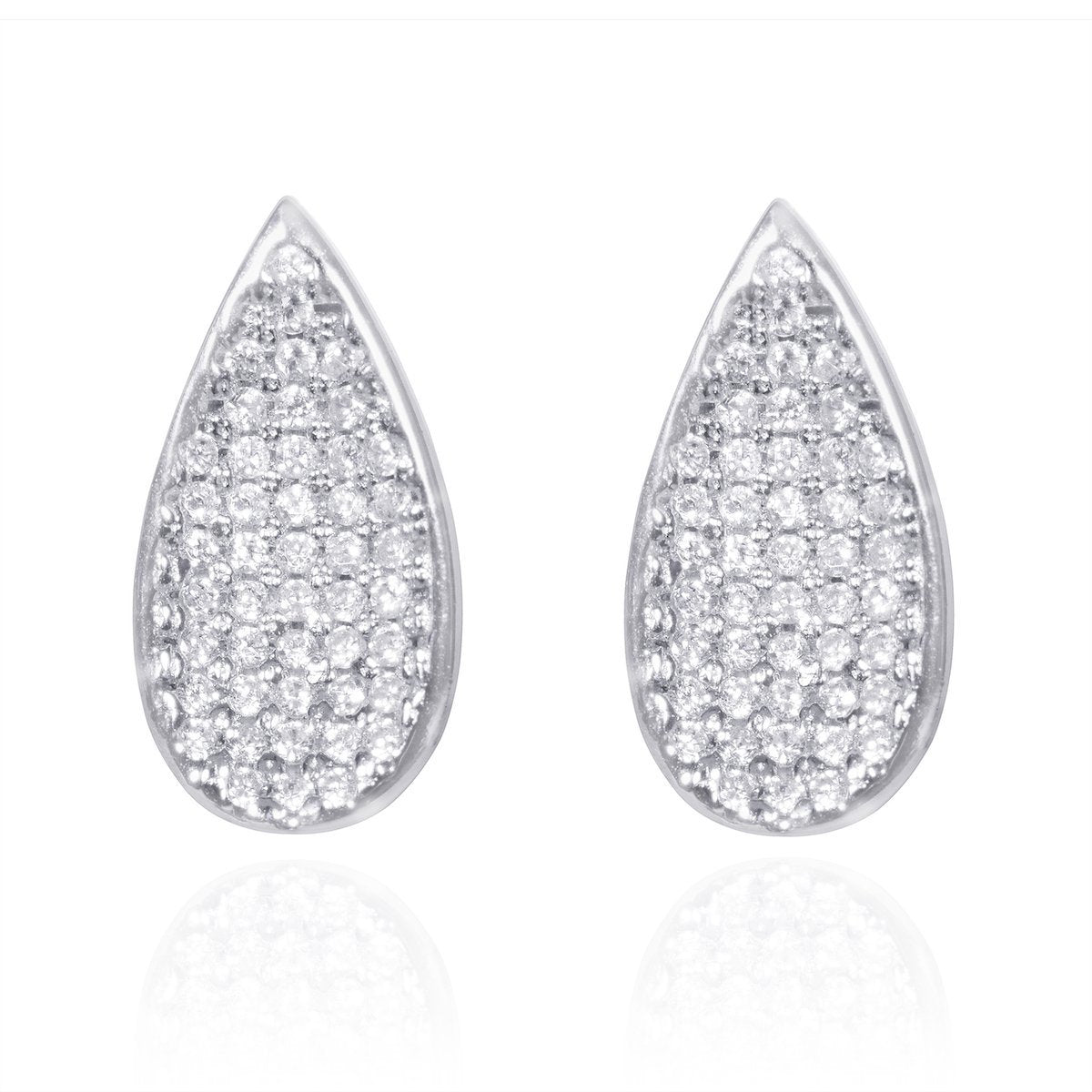 Avarta Jewellery 925 Sterling Silver Stud Earring With Cubic Zirconia For Women & Girls