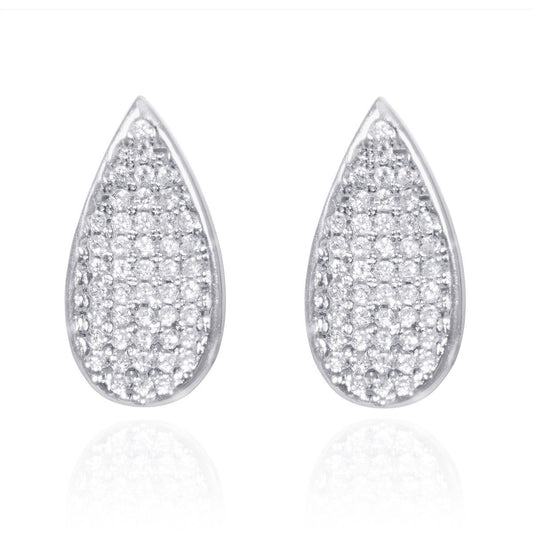 Avarta Jewellery 925 Sterling Silver Stud Earring With Cubic Zirconia For Women & Girls