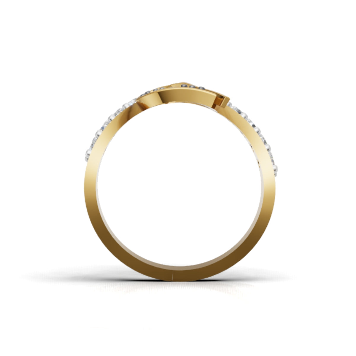 Trending Emerald Leaf Ring With Lab Grown Diamonds, Handcrafted Hollywood Inspired Wishbone Ring