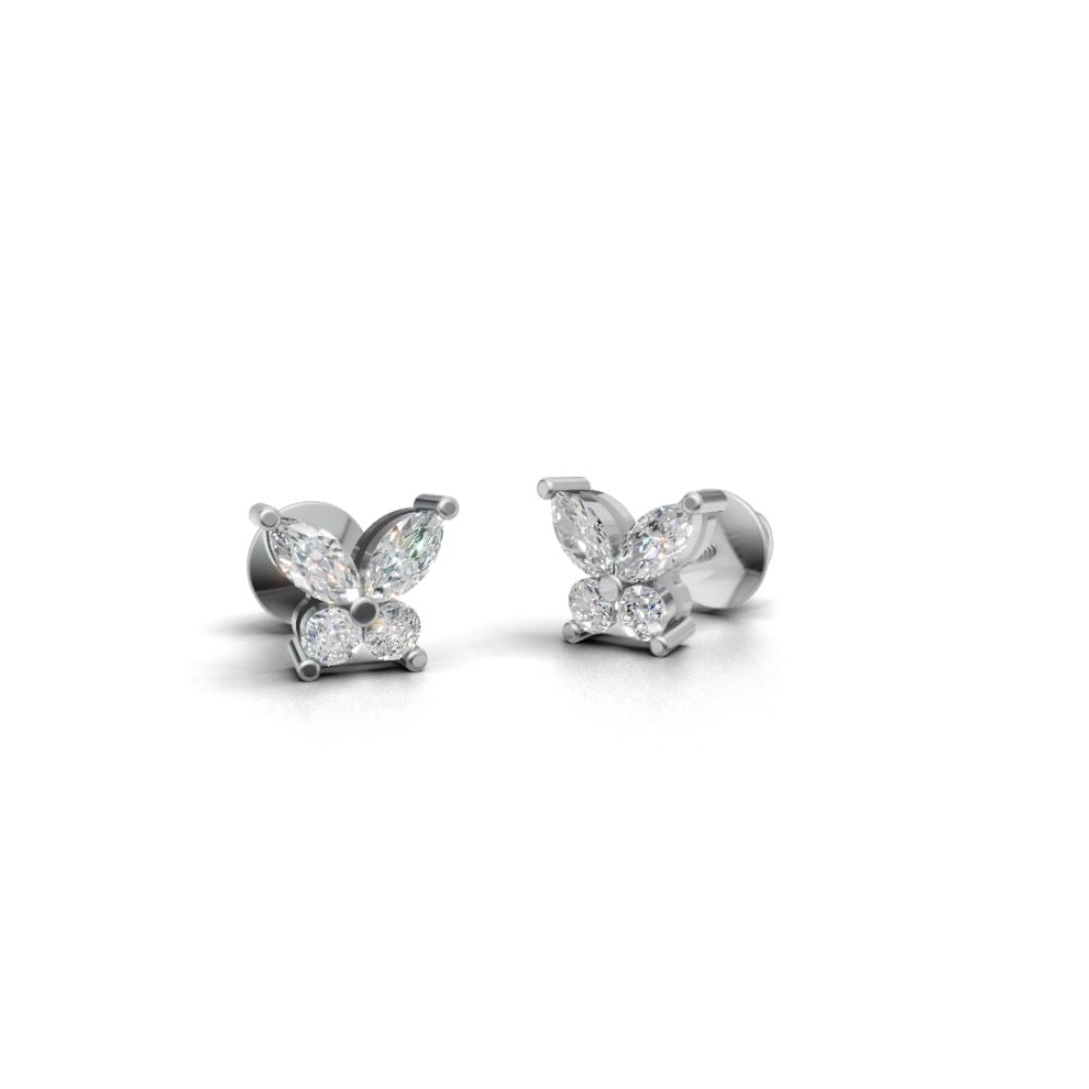 Avarta Butterfly Moissanite Earrings