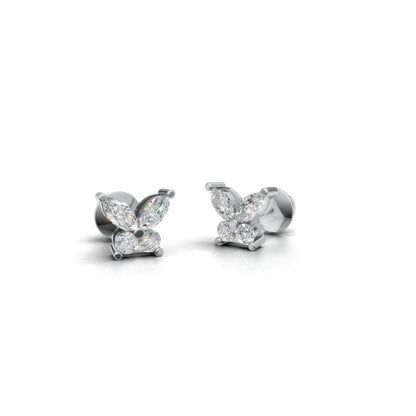 Avarta Butterfly Moissanite Earrings