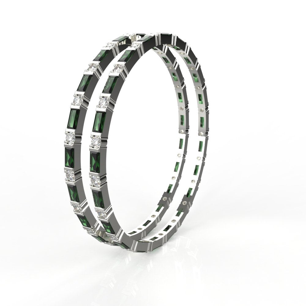 Avarta Jewellery Sterling Silver Gemstone Bangle