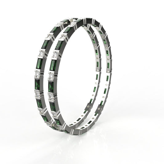 Avarta Jewellery Sterling Silver Gemstone Bangle