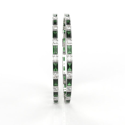 Avarta Jewellery Sterling Silver Gemstone Bangle