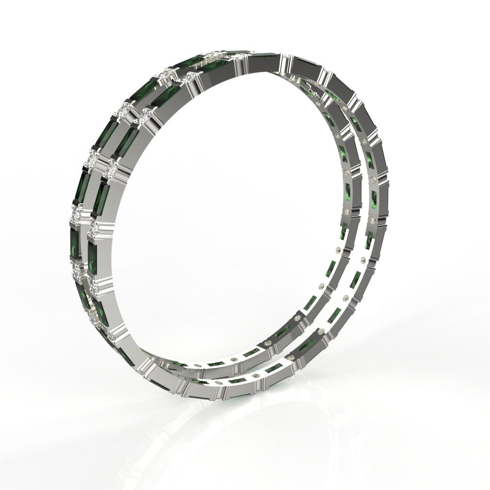 Avarta Jewellery Sterling Silver Gemstone Bangle