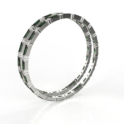 Avarta Jewellery Sterling Silver Gemstone Bangle