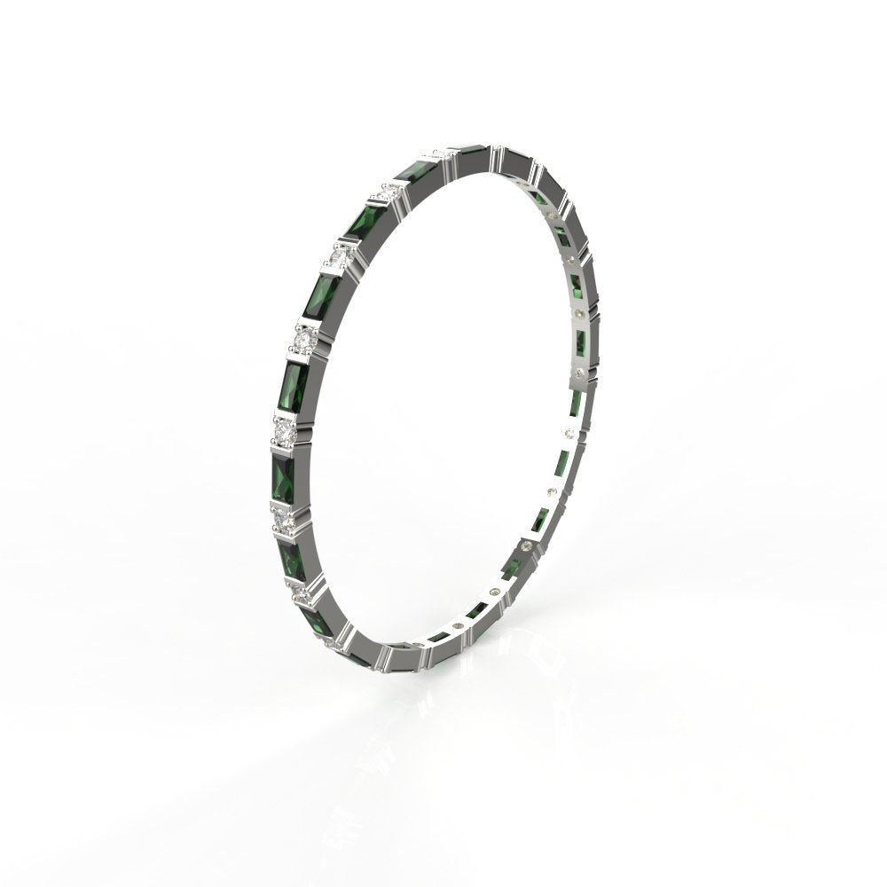 Avarta Jewellery Sterling Silver Gemstone Bangle