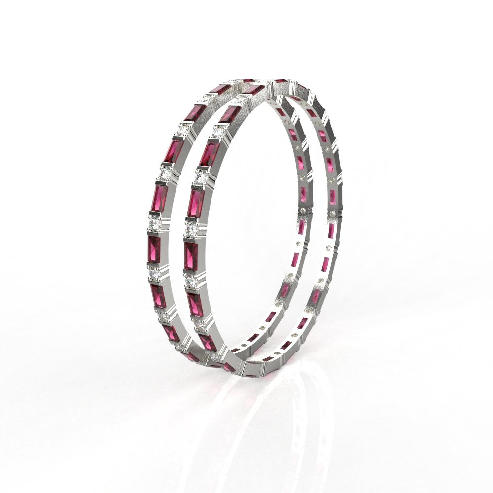 Avarta Jewellery Sterling Silver Gemstone Bangle