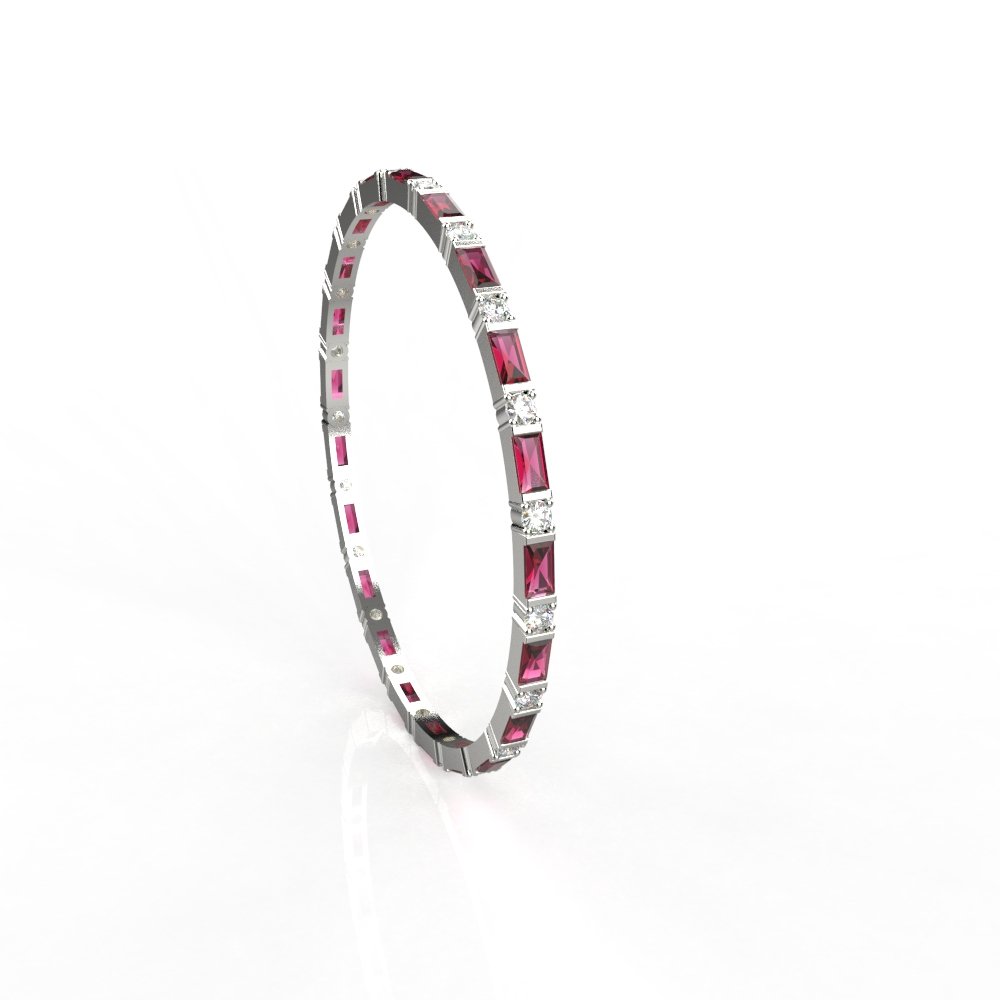 Avarta Jewellery Sterling Silver Gemstone Bangle