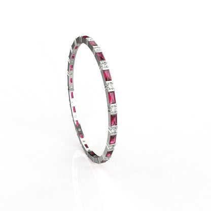 Avarta Jewellery Sterling Silver Gemstone Bangle