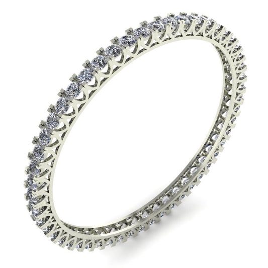 Avarta Jewellery 92.5 Sterling Silver Bangle or Kada With American Diamonds For Girls &amp; Women