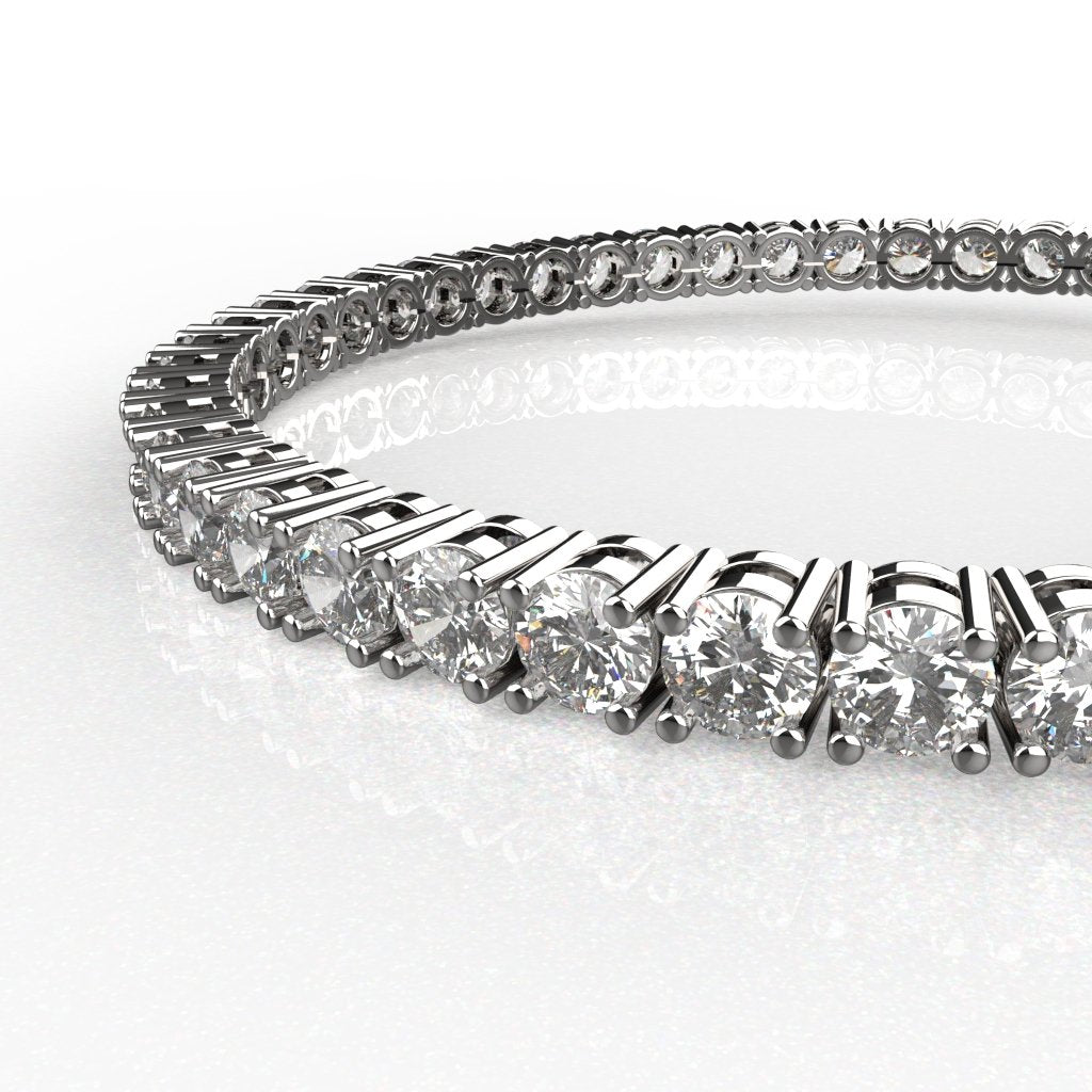 Avarta Jewellery 92.5 Sterling Silver 10.75 Carat Tennis Bracelet For Girls &amp; Women
