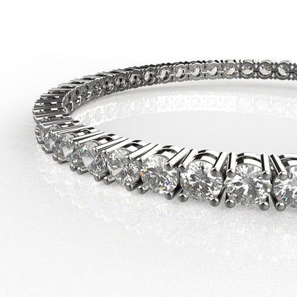 Avarta Jewellery 92.5 Sterling Silver 10.75 Carat Tennis Bracelet For Girls &amp; Women