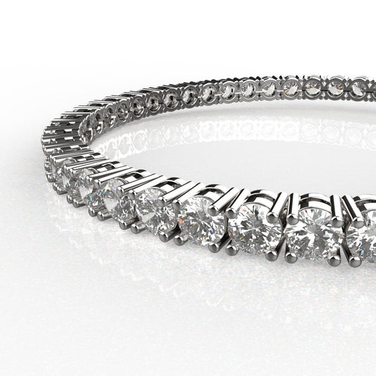 Avarta Jewellery 92.5 Sterling Silver 10.75 Carat Tennis Bracelet For Girls &amp; Women