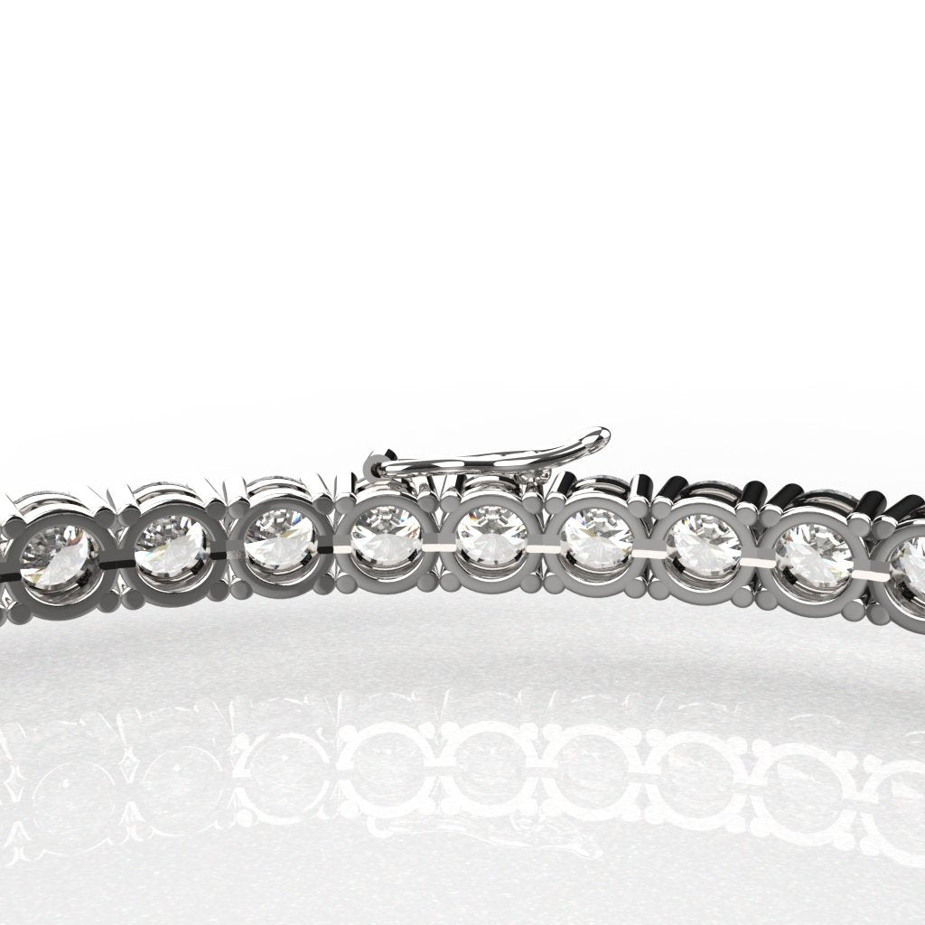 Avarta Jewellery 92.5 Sterling Silver 10.75 Carat Tennis Bracelet For Girls &amp; Women