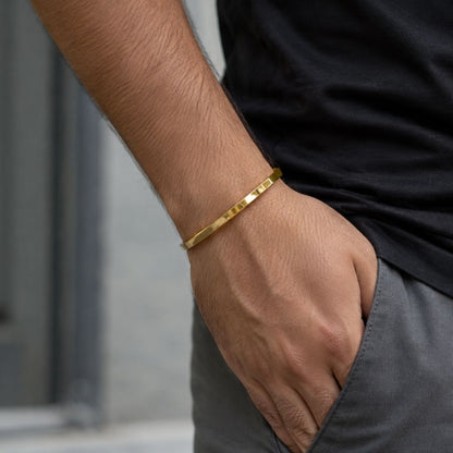 Avarta Gold Unisex Stackable Bracelet – Openable Bangle in 9K, 14K & 18K Gold