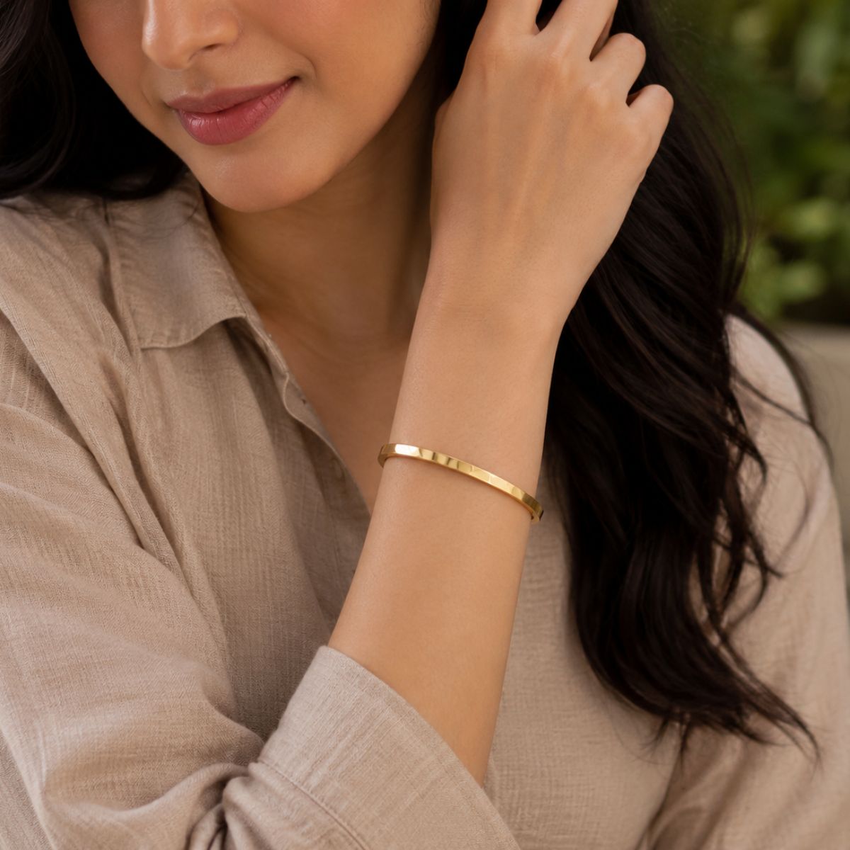 Avarta Gold Unisex Stackable Bracelet – Openable Bangle in 9K, 14K & 18K Gold