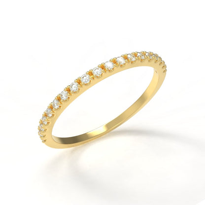 Avarta Jewellery 18K Gold Diamond Half Eternity Ring