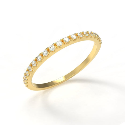 Avarta Jewellery 18K Gold Diamond Half Eternity Ring