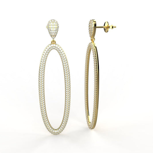Avarta 18k Cosmic Moissanite Earring For Girls &amp; Women