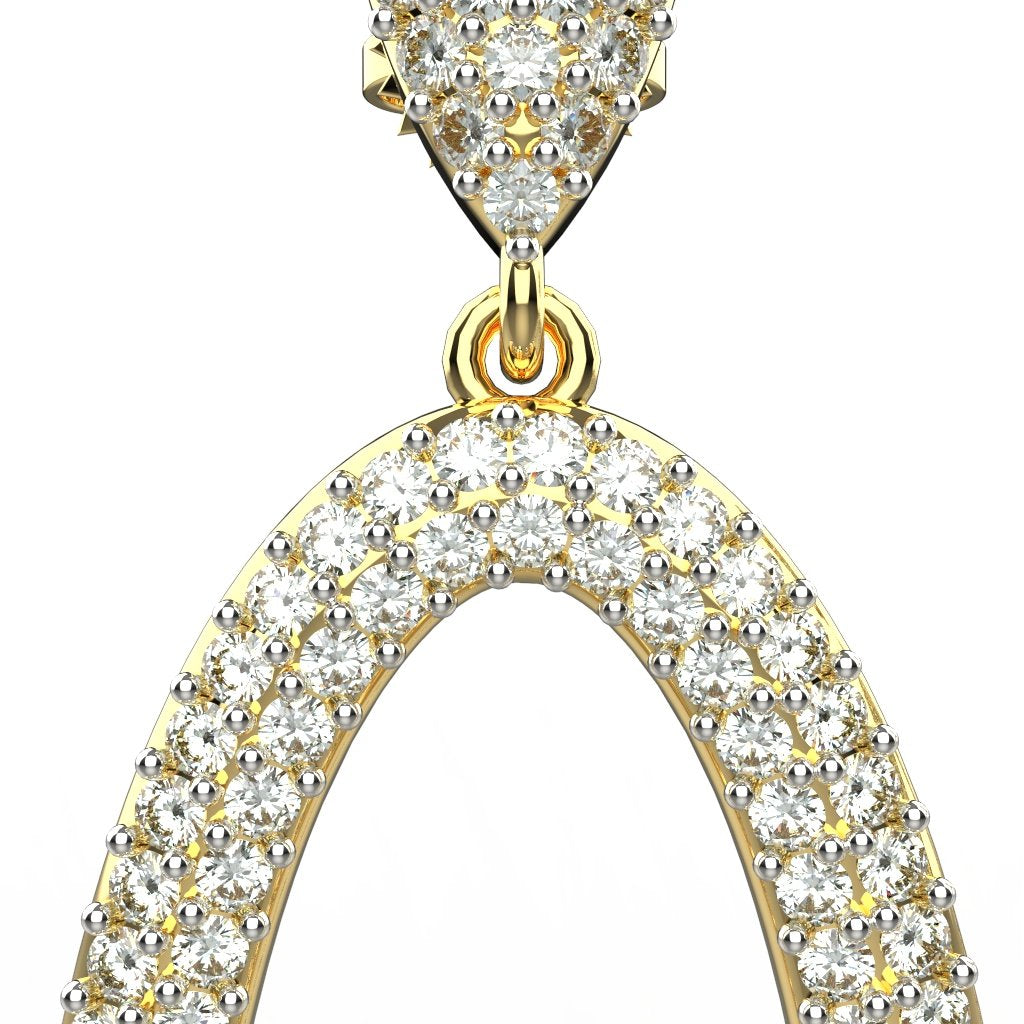 Avarta 18k Cosmic Moissanite Earring For Girls &amp; Women