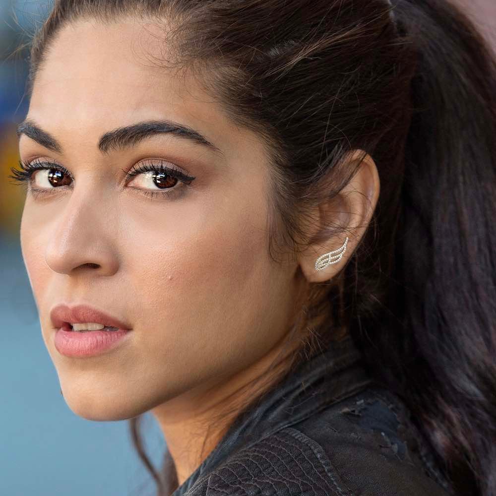 Avarta Jewellery Allure Gold Diamond Earrings For Girls & Women Secondary image