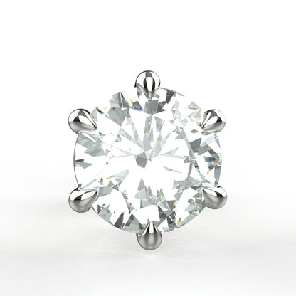 Avarta Jewellery 92.5 Sterling Silver 0.80 Carat Each Unisex Solitaire Studs Earrings for Girls &amp; Women