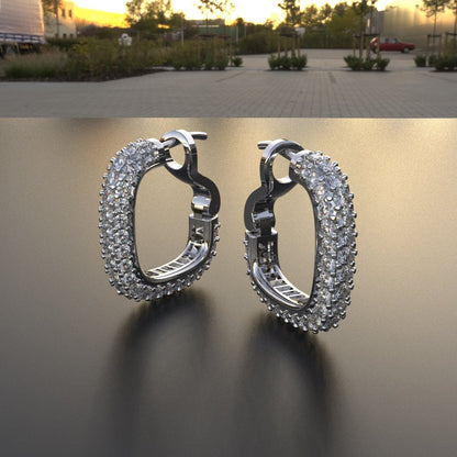 Avarta Sterling Silver Bali Earrings For Girls & Women